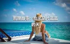 哲理故事：抬头是片蓝蓝的天