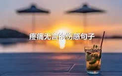 疼痛无言的伤感句子