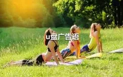 u盘广告语