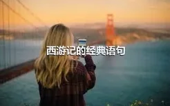 西游记的经典语句