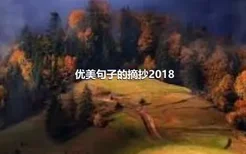 优美句子的摘抄2018