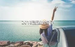 2018潇洒的句子